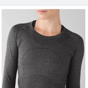 Lululemon Swiftly Tech Long Sleeve Shirt- Dark Grey Size Medium